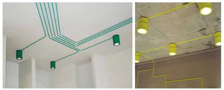 Giấu dây điện vào mép chân tường, mép cửa