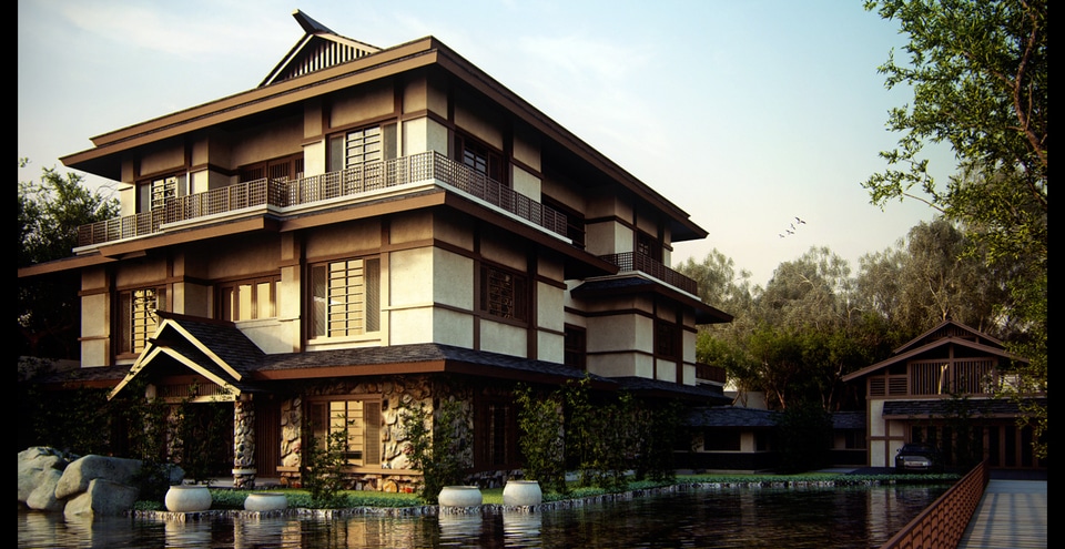 Kiểu kiến trúc biệt thự phong cách Nhật đẹp phần 2