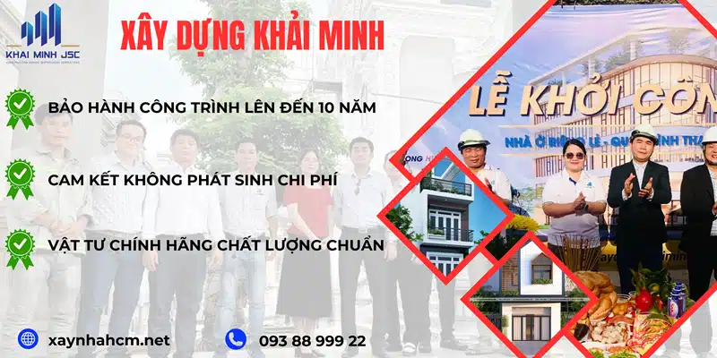 Công ty xây dựng Khải Minh, đơn vị có nhiều năm kinh nghiệm trong lĩnh vực xây dựng tại Quận 8