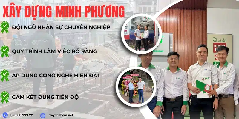 Công ty xây dựng Minh Phương, đơn vị đi đầu trong đổi mới kỹ thuật, kiến trúc tại  Huyện Hóc Môn