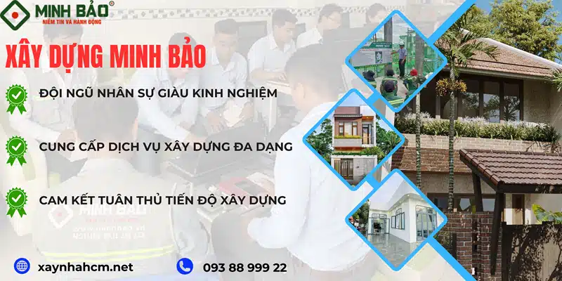 Công ty xây dựng Minh Bảo, đơn vị chuyên xây dựng nhà phố tại Quận 4