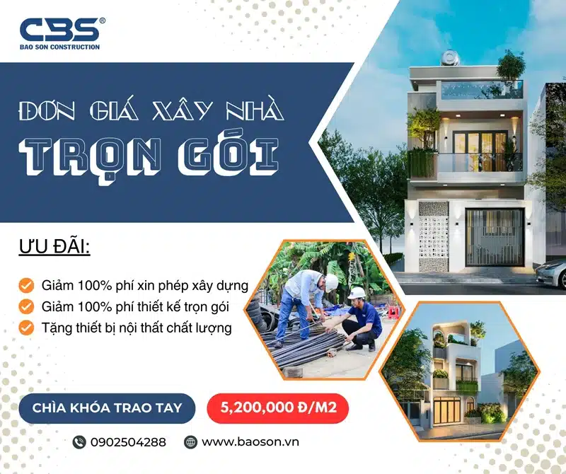 Công ty xay dựng Bảo Sơn, đơn vị chuyên thiết kế kiến trúc, trang trí nội thất tại Quận Phú Nhuận 