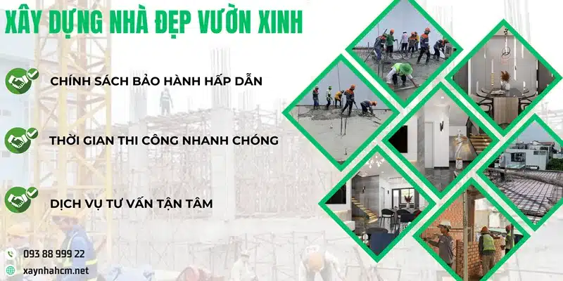 Công ty xây dựng Nhà Đẹp Vườn Xinh, đơn vị chuyên thi công xây dựng các công trình sân vườn tại Quận 10